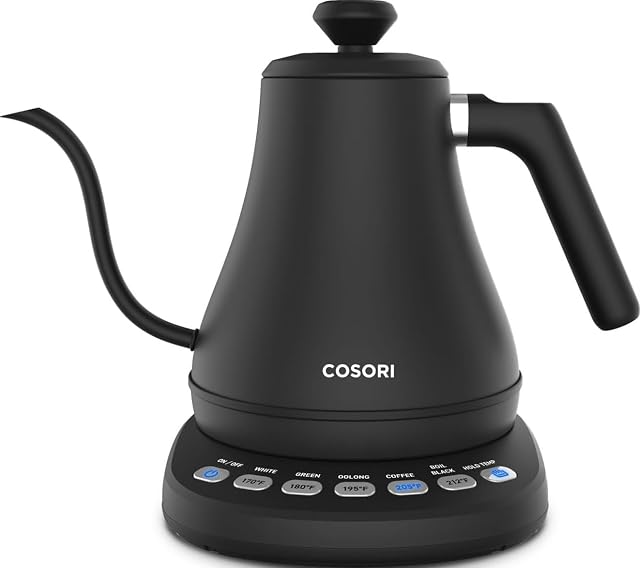 COSORI gooseneck electric kettle with temperature control