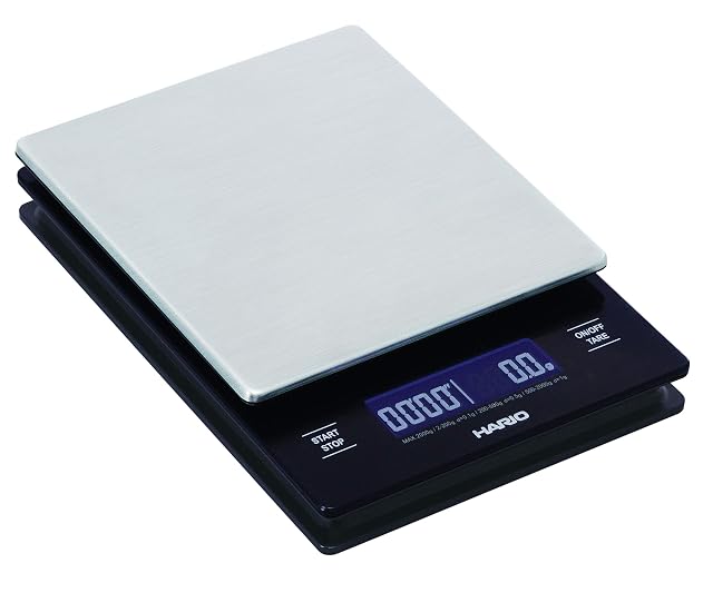 Hario V60 drip coffee scale with timer