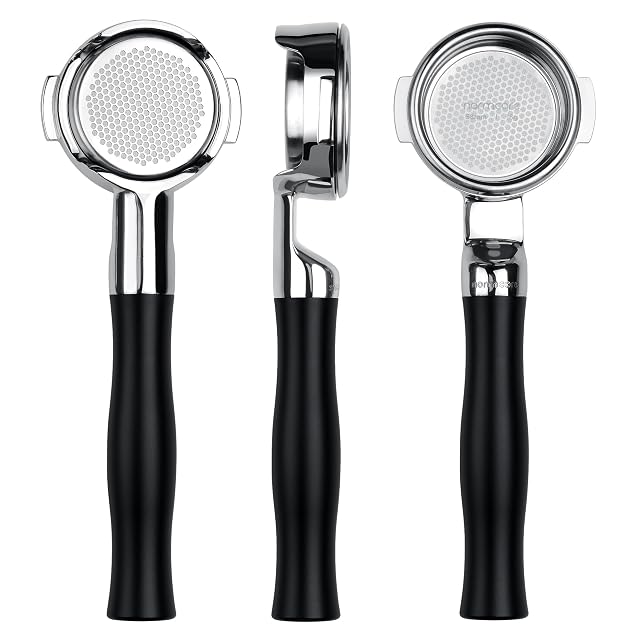 Normcore bottomless portafilter with wooden handle