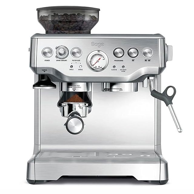 Sage Barista Express espresso machine with integrated grinder